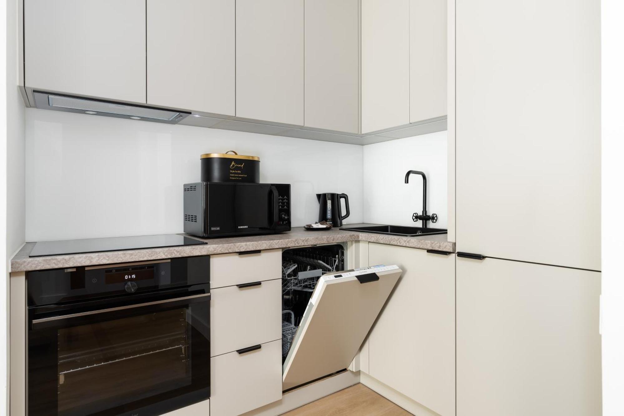 Cozy Black & White In Center With Free Garage By Renters * Poznaň