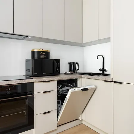 Cozy Black & White Studio In City Center With Free Garage Poznan By Noclegi Renters Exterior photo